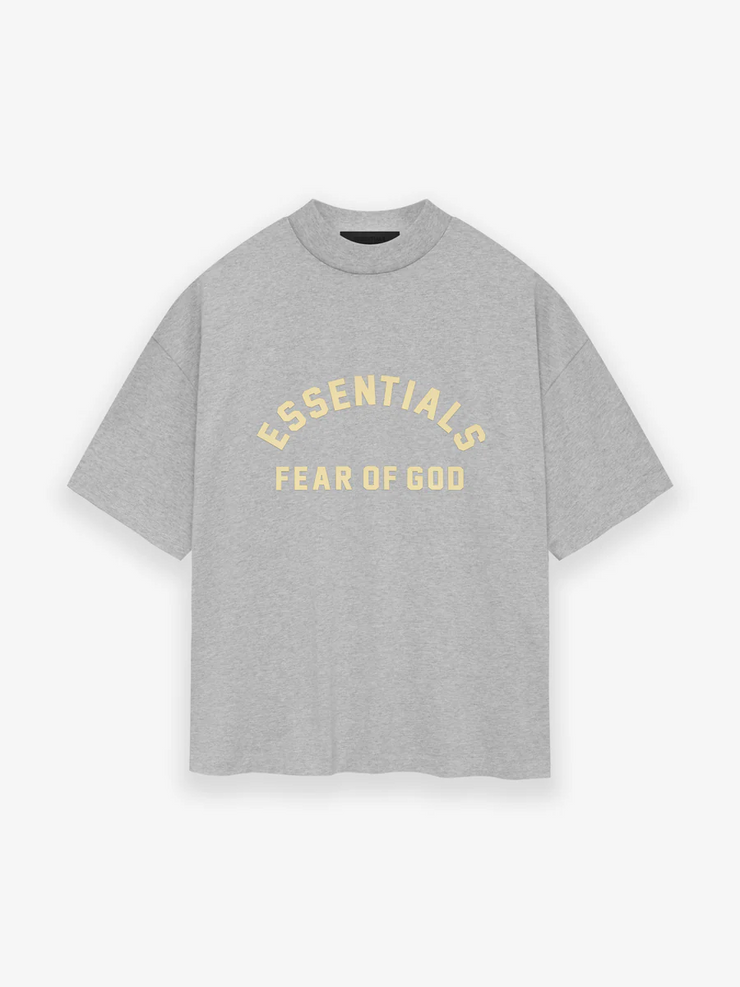 Fear of God Essentials Heavy Jersey T-Shirt - Light Heather Grey (SS24)